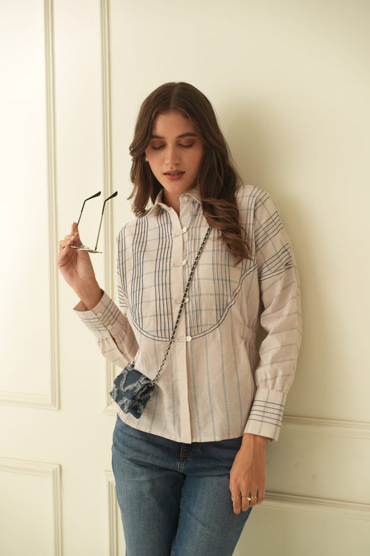 Harvey Linen Stripe Shirt