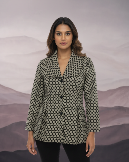 Jenny Olive Honeycomb Jacket