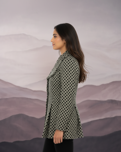 Jenny Olive Honeycomb Jacket