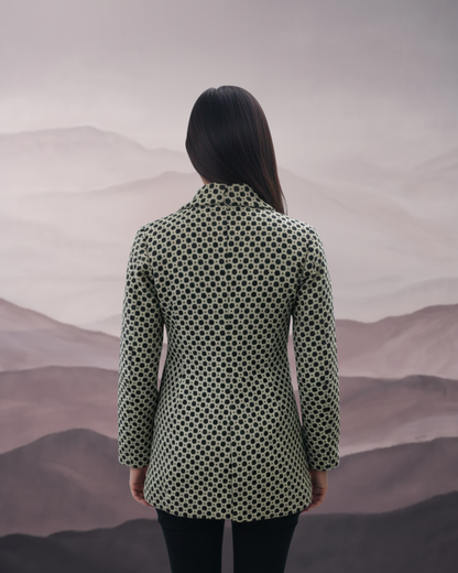 Jenny Olive Honeycomb Jacket