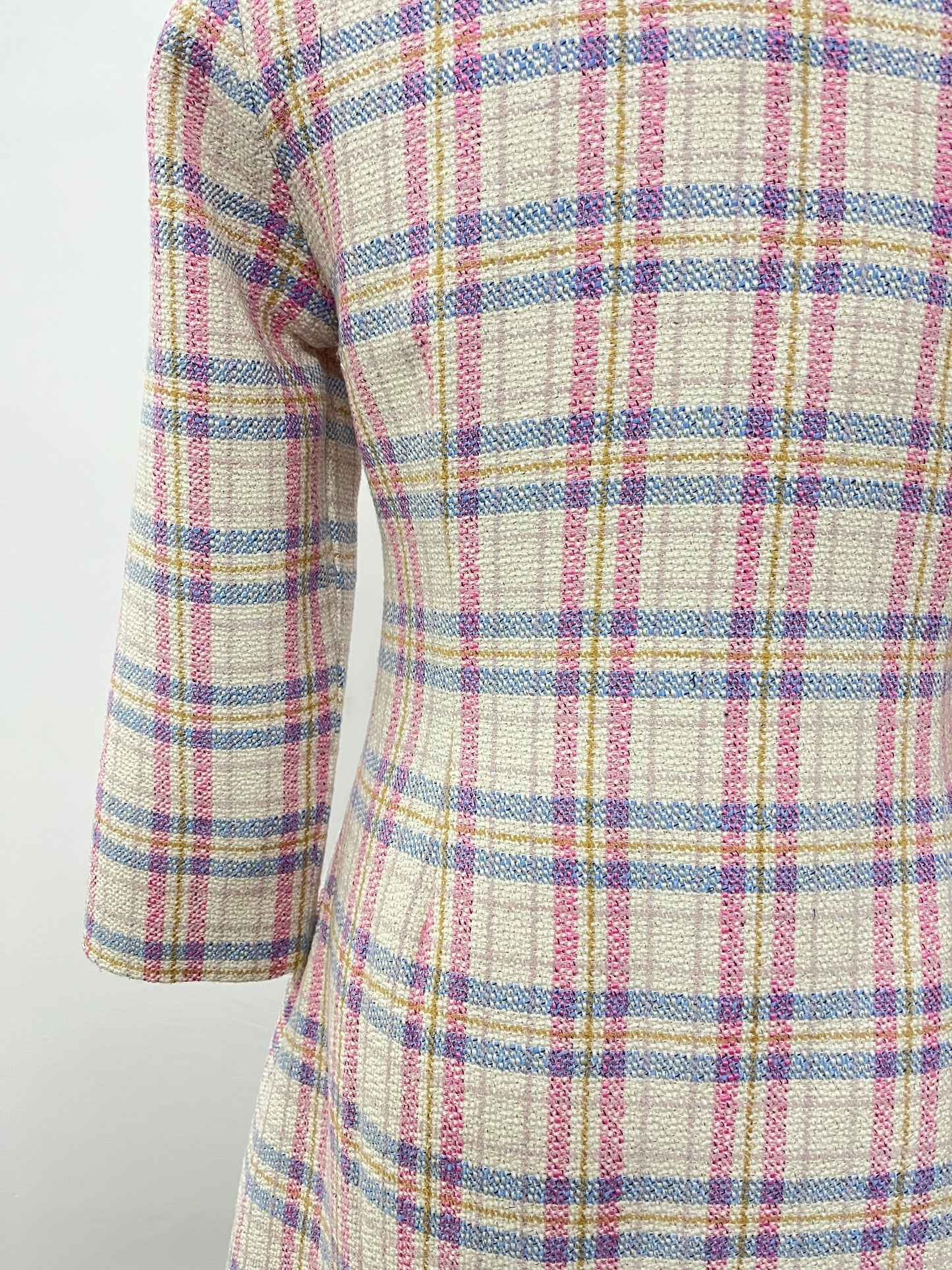 Emily Pink Check Warm Dress