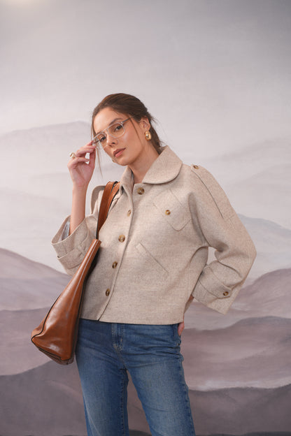 Clara Cream wool Jacket