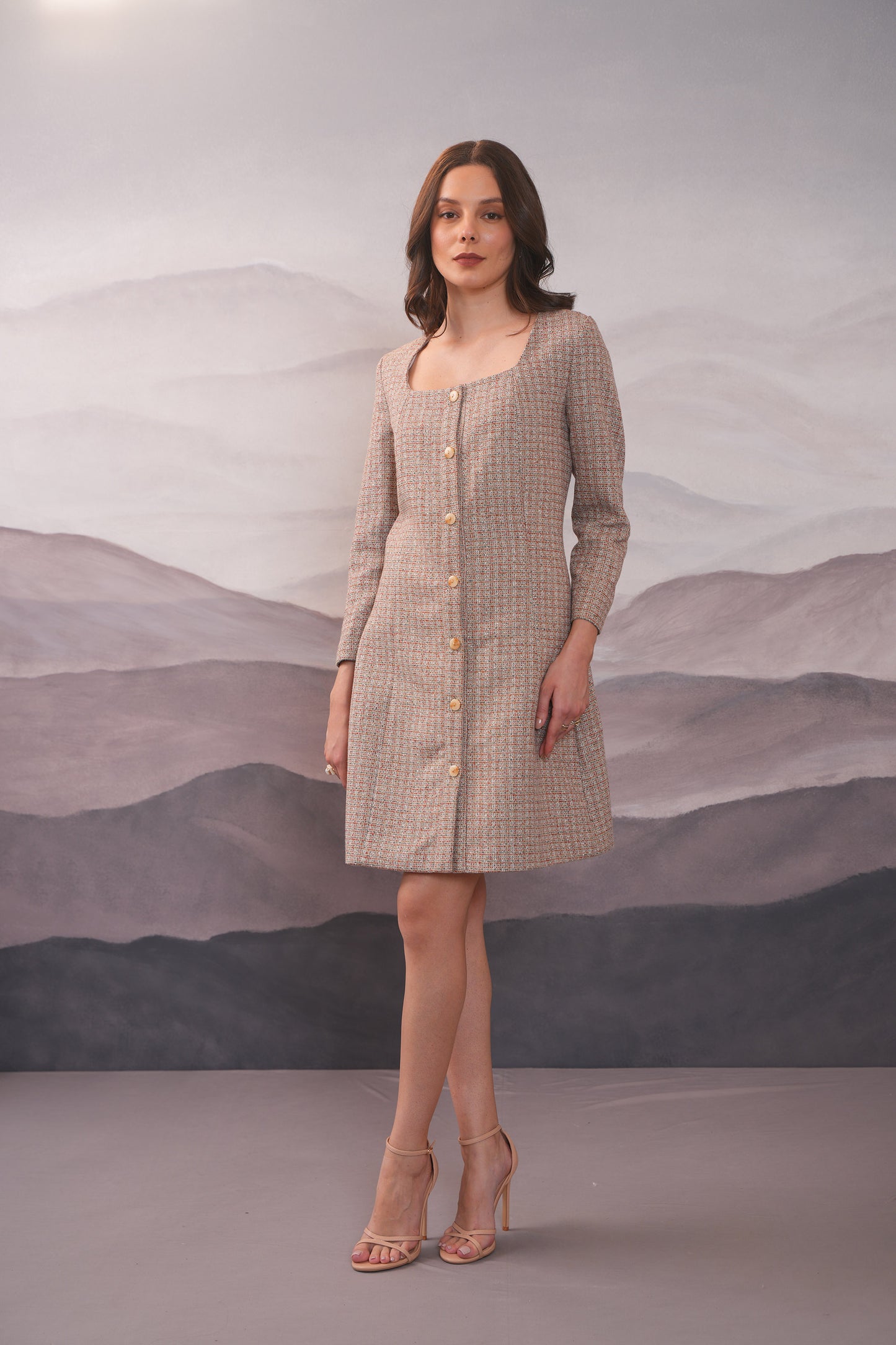 Allure Tweed Coat  Dress