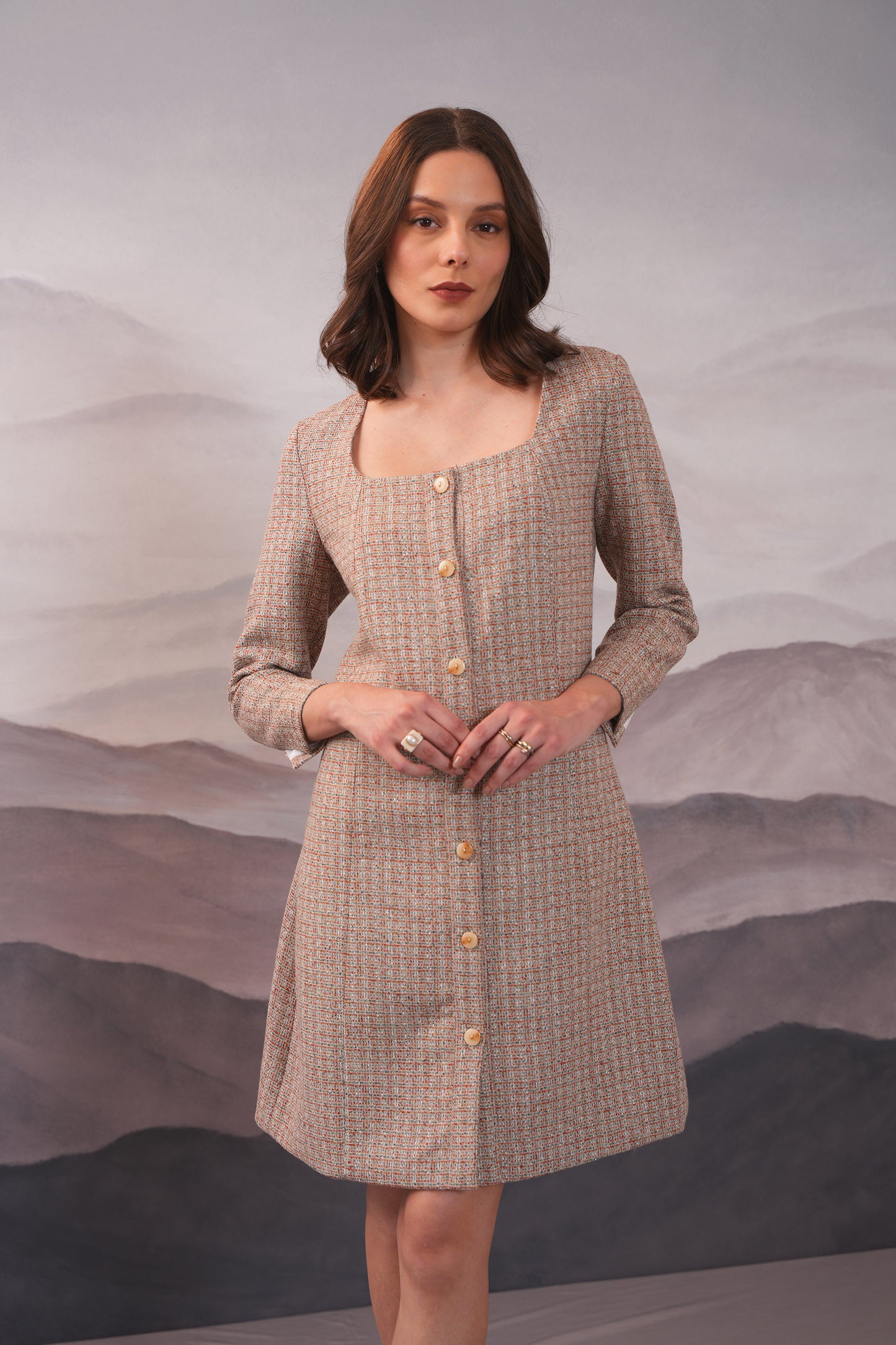 Allure Tweed Coat  Dress