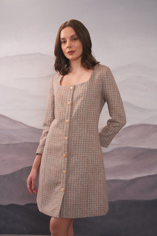 Allure Tweed Coat  Dress