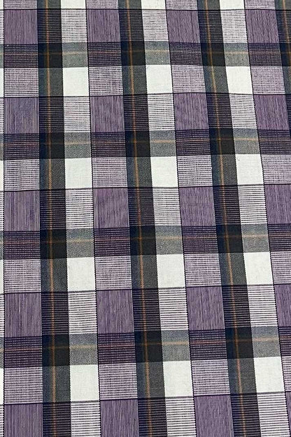 Lilac Check Shirt - Fitted